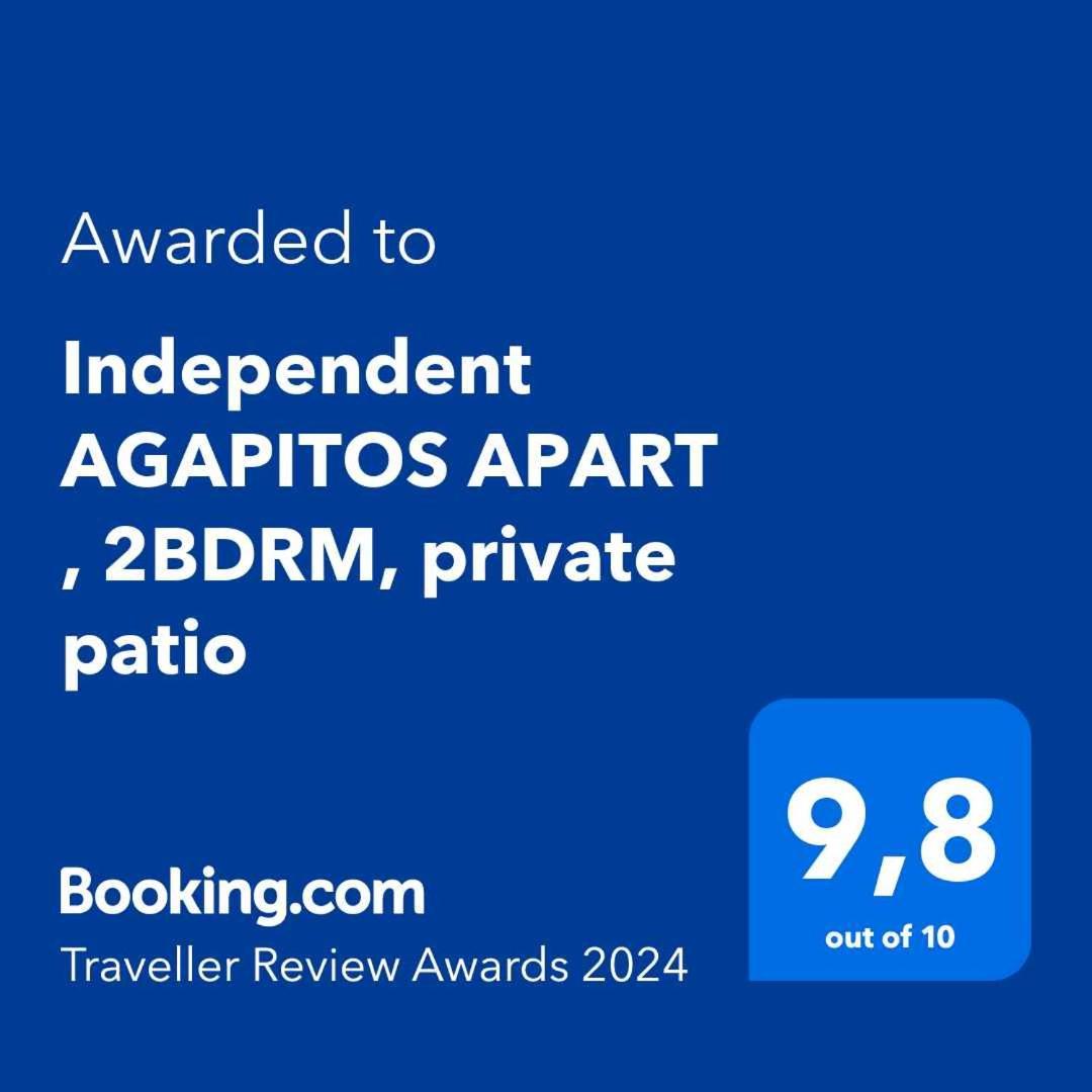 Independent AGAPITOS APART , 2BDRM, private patio Naxos City Extérieur photo