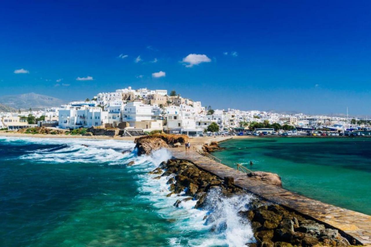 Independent AGAPITOS APART , 2BDRM, private patio Naxos City Extérieur photo